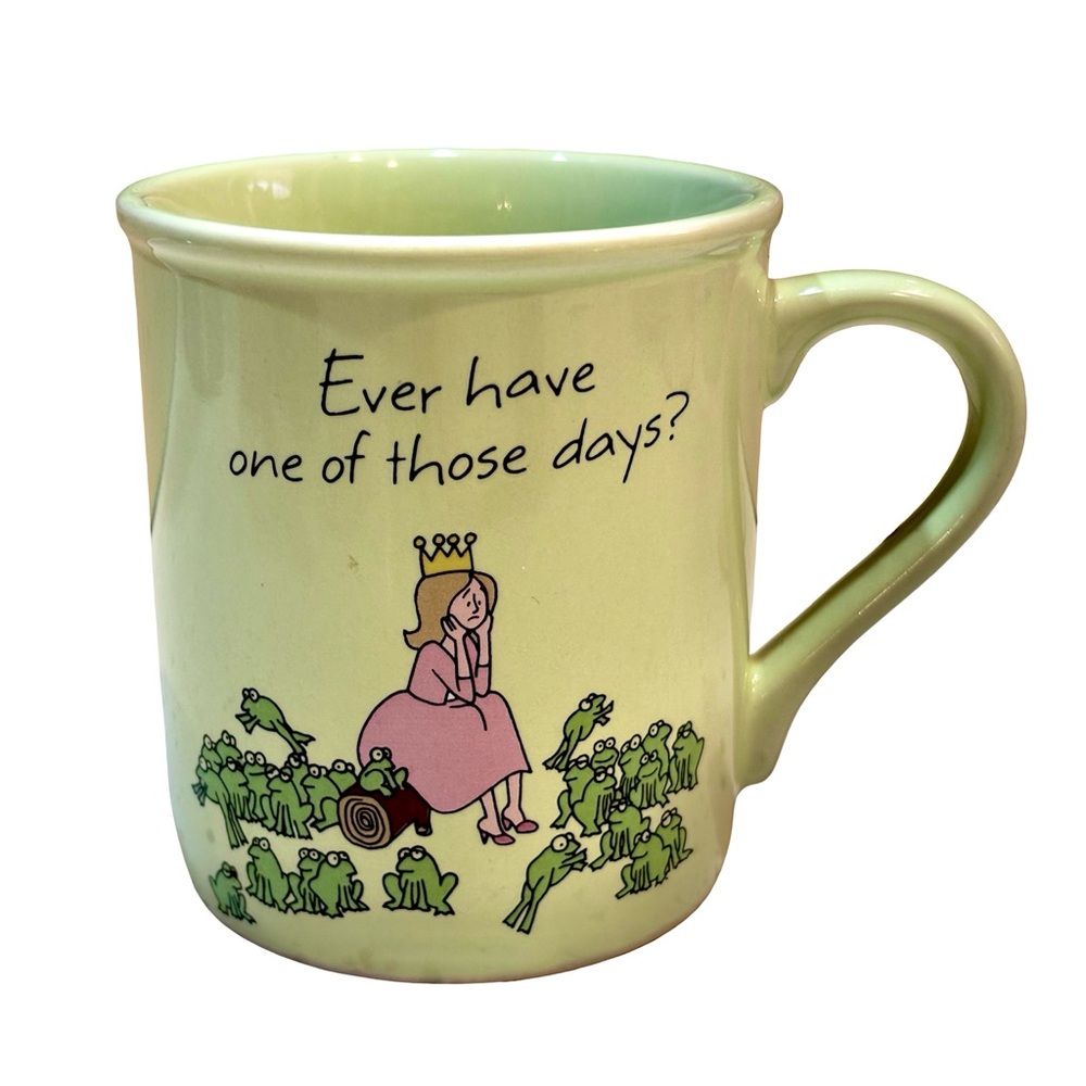 Vintage Hallmark Mugs “Ever Have One‎ of Those Days?” Frog Prince Princess Mug